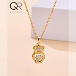 Zircon Bear Titanium Steel Necklace –  Luxury Clavicle Chain - Image 7