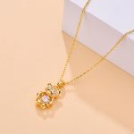 Zircon Bear Titanium Steel Necklace –  Luxury Clavicle Chain - Image 4