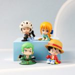 One Piece chibi Q-Version Figures - Luffy, Zoro & Nami Collectibles - Image 6