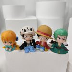One Piece chibi Q-Version Figures - Luffy, Zoro & Nami Collectibles - Image 5