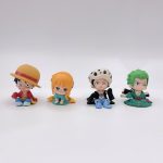 One Piece chibi Q-Version Figures - Luffy, Zoro & Nami Collectibles - Image 3