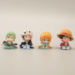 One Piece chibi Q-Version Figures - Luffy, Zoro & Nami Collectibles - Image 2