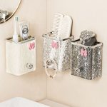 Wall-Mounted Bathroom Organizer - Comb, Toothpaste & Razor Storage - Image 7