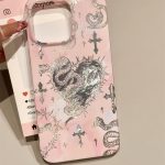 Gothic Cross & Snake iPhone Case – Dark Aesthetic, Matte Finish - Image 3