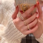 Elegant Pearl & Bow Open Rings – Adjustable Light Luxury Statement Rings for Women - Image 10