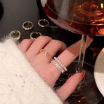 Elegant Pearl & Bow Open Rings – Adjustable Light Luxury Statement Rings for Women - Image 6