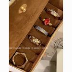 Vintage Wide Band Rhinestone Ring – Brushed Retro Statement Ring for Women - Image 4