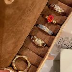 Vintage Wide Band Rhinestone Ring – Brushed Retro Statement Ring for Women - Image 3