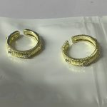 Vintage Wide Band Rhinestone Ring – Brushed Retro Statement Ring for Women - Image 2
