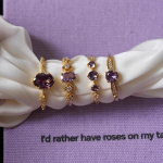French Retro Purple Open Ring – Sparkling Vintage-Inspired Statement Ring for Women - Image 5