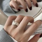 Sugar Cube Crystal Open Ring – French INS Style, Light Luxury Statement Jewelry - Image 4
