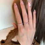Dopamine Pink Zircon Ring – Colorful Pavé Stacking Band, Light Luxury Style - Image 7