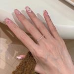 Dopamine Pink Zircon Ring – Colorful Pavé Stacking Band, Light Luxury Style - Image 6