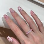 Dopamine Pink Zircon Ring – Colorful Pavé Stacking Band, Light Luxury Style - Image 5