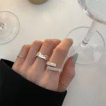 Irregular Vintage Block Ring – Distressed Minimalist INS Style Statement Ring - Image 7