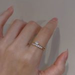 Exquisite Zircon Heart Ring Set – Light Luxury Couple Rings for Women - Image 7