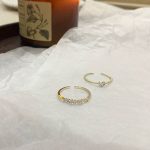 Exquisite Zircon Heart Ring Set – Light Luxury Couple Rings for Women - Image 4