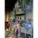 Elegant Purple Backless Halter Evening Dress – Long Tie-Back Gown for Birthdays & Engagement Parties - Image 6