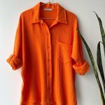 Trendy Women’s Crinkle Shirt & Drawstring Shorts Set – Long Sleeve Lapel Top + High-Waist Two-Piece - Image 3