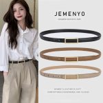 High-End Women’s Genuine Leather Waist Belt – Minimalist Black Fashion Belt for Dress Pants - Image 13