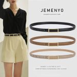 High-End Women’s Genuine Leather Waist Belt – Minimalist Black Fashion Belt for Dress Pants - Image 12
