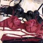 French Embroidered Mesh Lace-Up Ultra-Thin Push-Up Bra Set – Large Bust Minimizing, Soft Underwire - Image 4