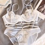 French Embroidered Mesh Lace-Up Ultra-Thin Push-Up Bra Set – Large Bust Minimizing, Soft Underwire - Image 15