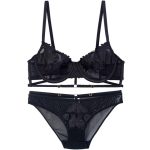 French Embroidered Mesh Lace-Up Ultra-Thin Push-Up Bra Set – Large Bust Minimizing, Soft Underwire - Image 14
