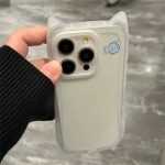 Cute Blue Fish & Cat Ear Phone Case – Soft Protective Cover for Apple iPhones - Image 4