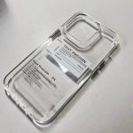 Letter Pattern Transparent Full-Cover iPhone Case – Drop-Resistant, Trendy