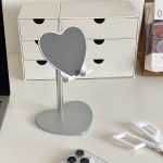 Cute Heart-Shaped Adjustable Phone & Tablet Stand – Universal Foldable Desk Holder - Image 2