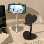 Cute Heart-Shaped Adjustable Phone & Tablet Stand – Universal Foldable Desk Holder - Image 5