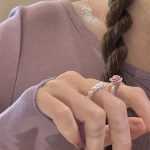 French Vintage Pearl Ring Set – Baroque Elastic Band, Adjustable Open Ring, Elegant Minimalist Design - Image 9