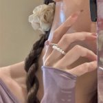 French Vintage Pearl Ring Set – Baroque Elastic Band, Adjustable Open Ring, Elegant Minimalist Design - Image 8