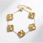 Korean-Japanese Style Clover Titanium Steel Necklace – Laser Shine, Fade-Resistant Luxury Chain - Image 5