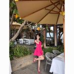 Square Neck Sleeveless Dress – Elegant Short Dress with Bow Detail and Slim Fit - Image 4