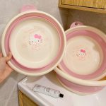 Hello Kitty Foldable Wash Basin – Portable & Thickened Sanrio Face Washing Bowl for Home or Dorm - Image 9