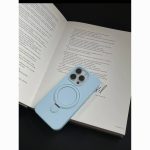 Minimalist Red Liquid Silicone Phone Case with Stand – Full Protection Shockproof Cover - Image 6