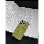 Minimalist Red Liquid Silicone Phone Case with Stand – Full Protection Shockproof Cover - Image 5
