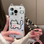 Pixel Cat Ears Phone Case – Cute Cartoon Protective Cover - Image 3