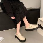 Birkenstock Style Platform Mules – Retro Slip-On Closed Toe Casual Shoes for Women - Image 5