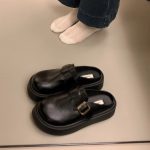 Birkenstock Style Platform Mules – Retro Slip-On Closed Toe Casual Shoes for Women - Image 2