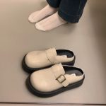 Birkenstock Style Platform Mules – Retro Slip-On Closed Toe Casual Shoes for Women - Image 9
