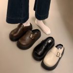 Birkenstock Style Platform Mules – Retro Slip-On Closed Toe Casual Shoes for Women - Image 10