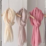 Beige Cotton Linen Scarf – Lightweight Travel Shawl & Sun Protection Wrap (180×90cm) - Image 2