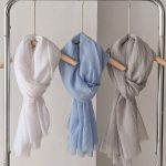 Beige Cotton Linen Scarf – Lightweight Travel Shawl & Sun Protection Wrap (180×90cm) - Image 3