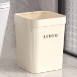 Modern Luxe Aesthetic Trash Can – Large Capacity Home Bin - Image 2