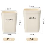 Modern Luxe Aesthetic Trash Can – Large Capacity Home Bin - Image 9