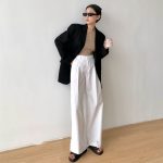 Black Stylish Design Casual Blazer Jacket - Image 3