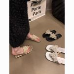 Pearl Boho Roman Flip-Flop Sandals for Women - Image 3
